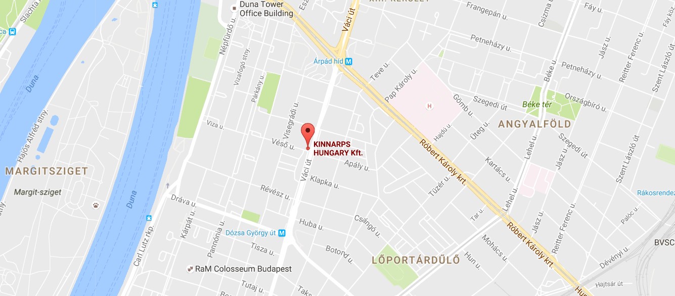 Kinnarps terkep vegleges